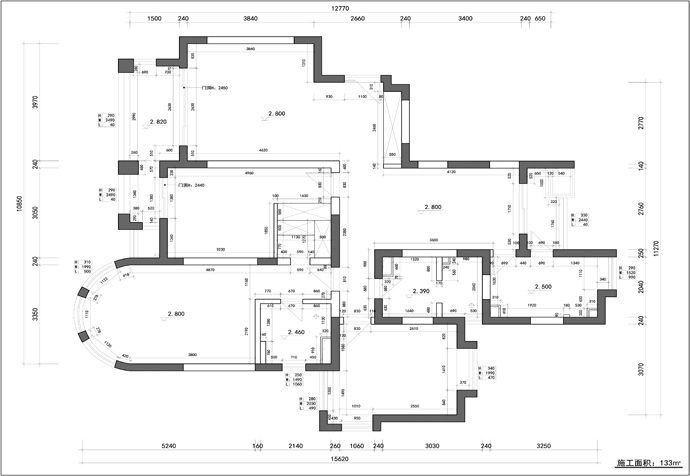 徐匯區(qū)愛建園133㎡公寓現(xiàn)代北歐風(fēng)格裝修